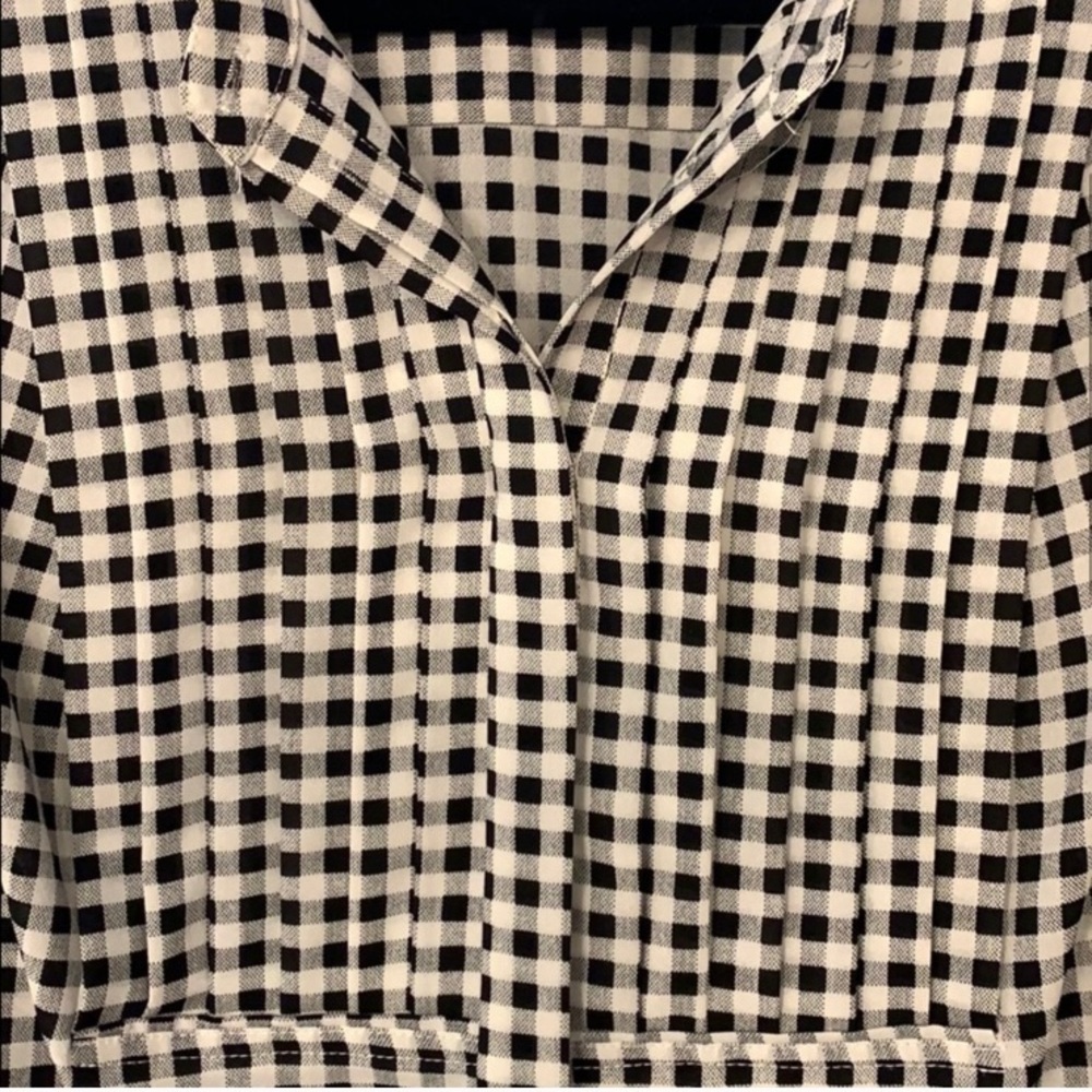 J. Crew Gingham blouse, sz L